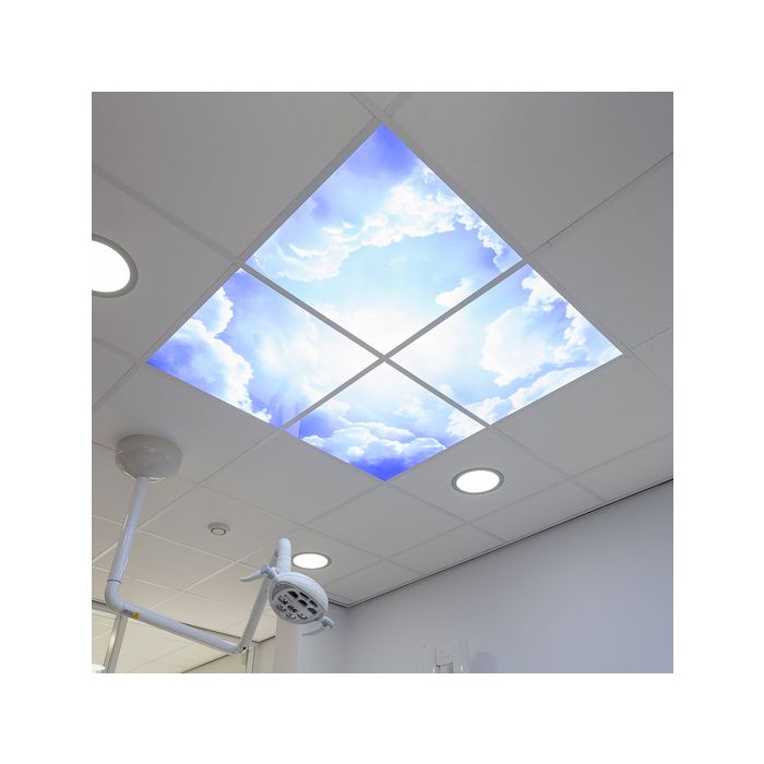 Photo print cloud - set of 3 acrylic plates with print, for 60x60 cm LED panels