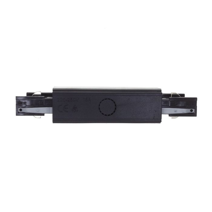 I-shape connector for 3-phase track lighting, black, Pro