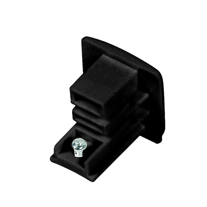 End cap for 3-phase track lighting, black, Pro
