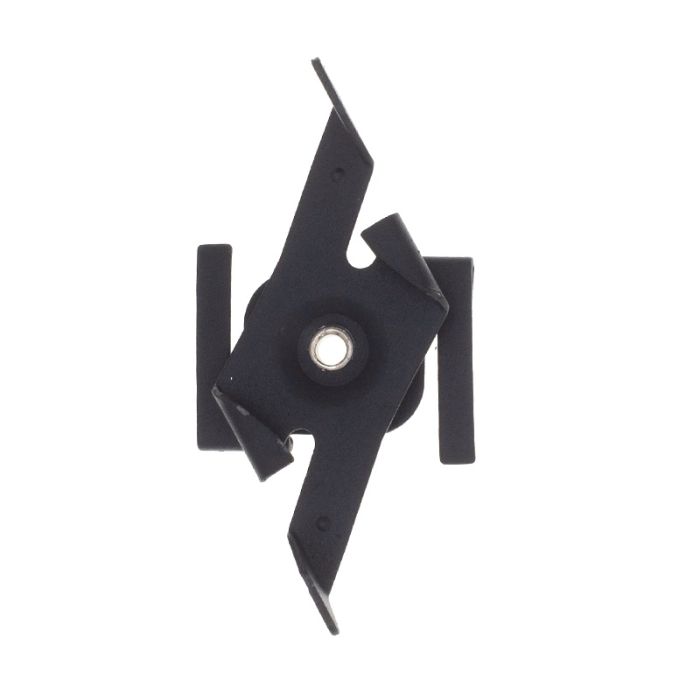 Suspended ceiling clip for 3-phase track lighting, black, Pro