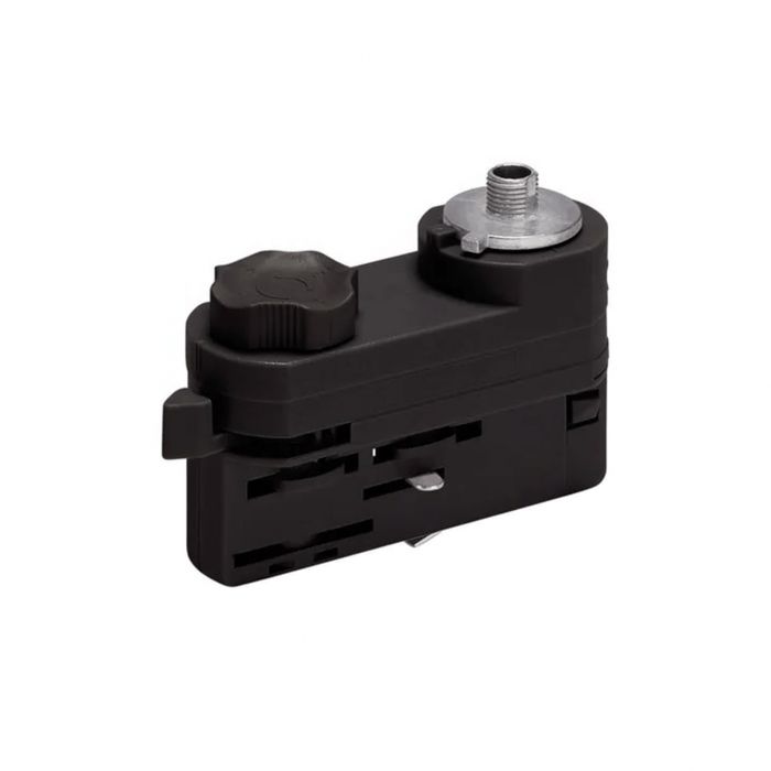 Pendant adapter for 3-phase track lighting, black, Pro