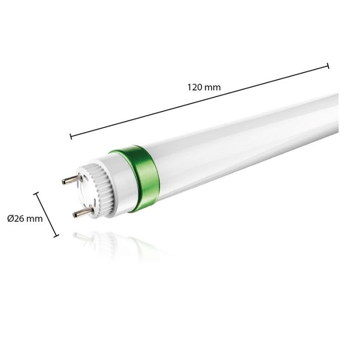 120 cm Bisolux LED Tube Light - 3000K - 20W - 3200 lm