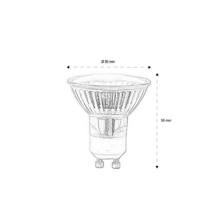 GU10 lamp holder Halogen light Marente, 35w 3000K (Warm white)