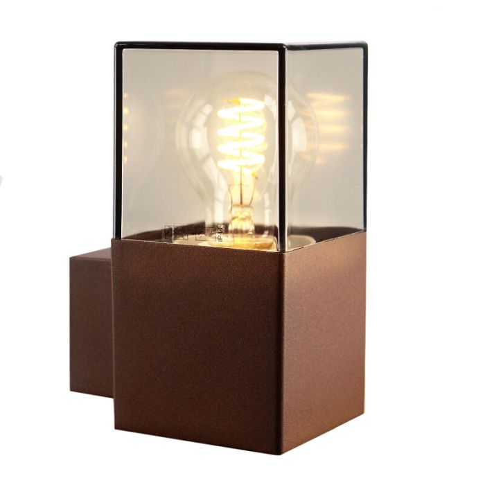 Modern outdoor light rust coloured, Sanel, IP44