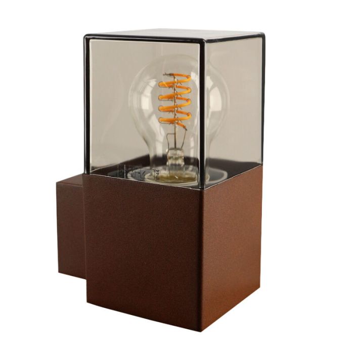 Modern outdoor light rust coloured, Sanel, IP44