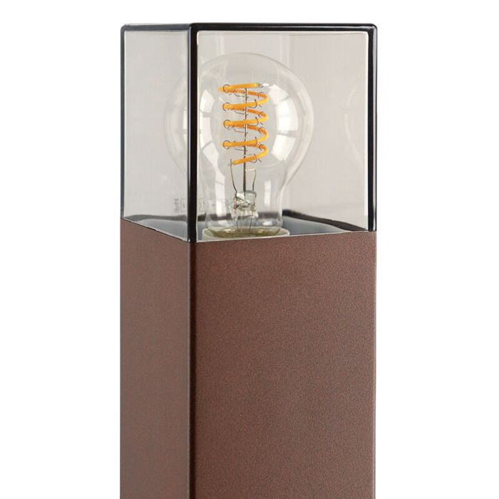 Modern outdoor light rust coloured, Sanel, IP44