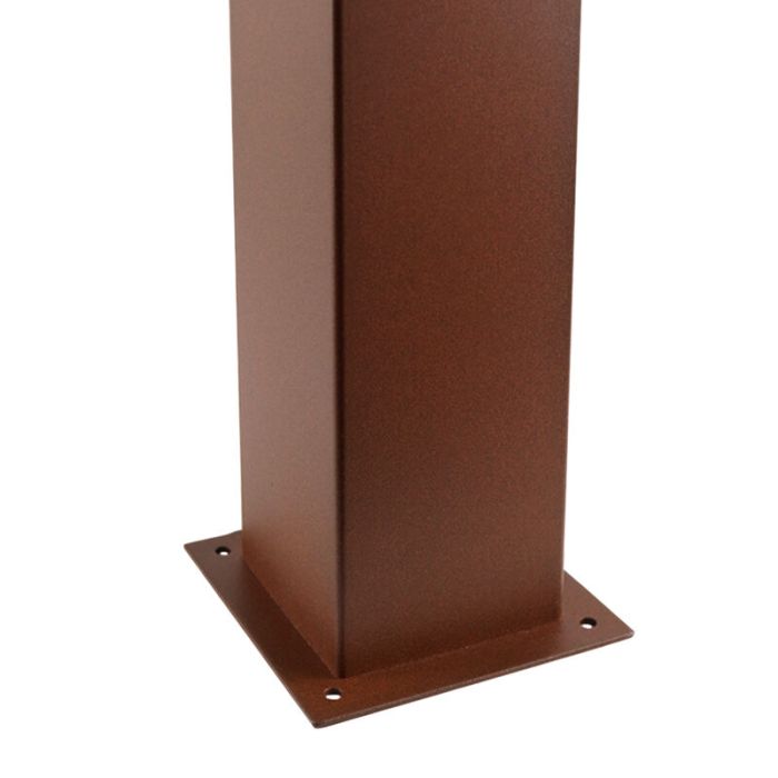 Modern outdoor light rust coloured, Sanel, IP44