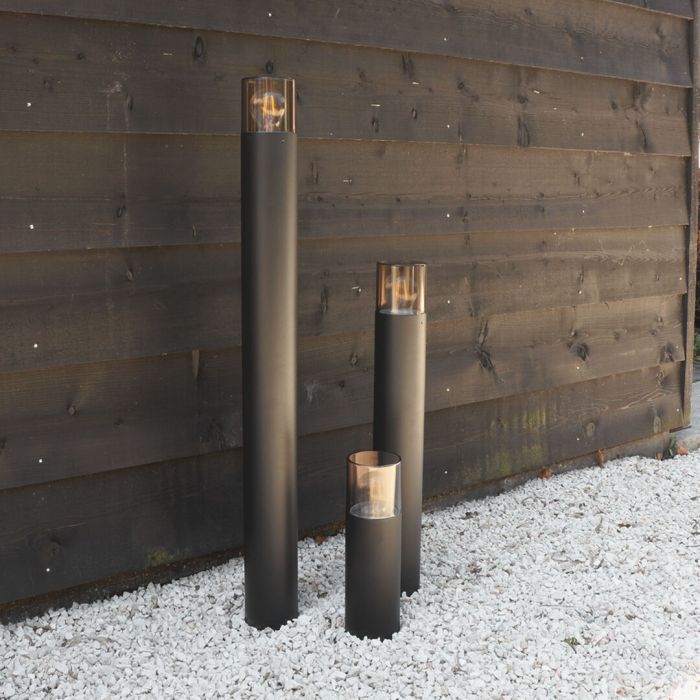 Modern outdoor light black, Sanel, IP44