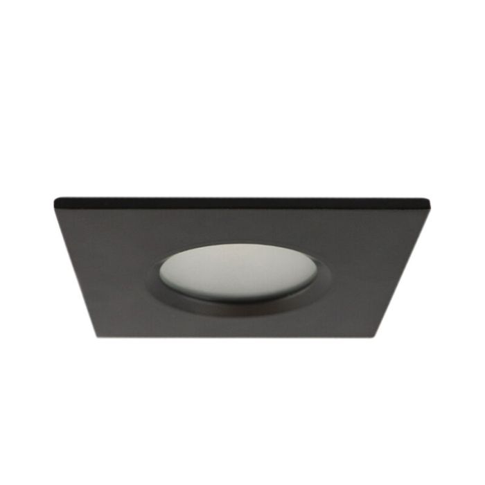 Modern bathroom recessed downlight black, Jule, IP65