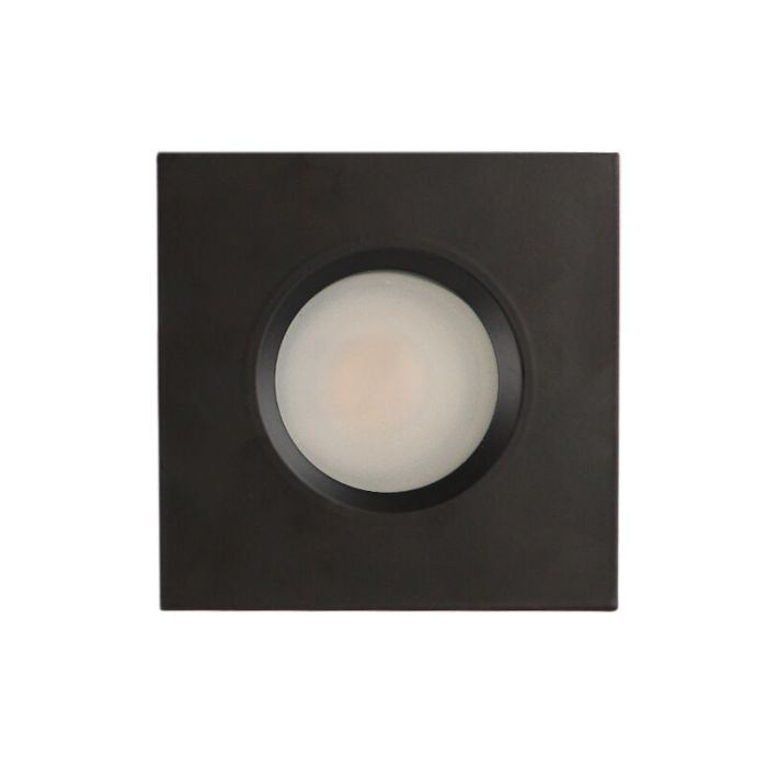 Modern bathroom recessed downlight black, Jule, IP65