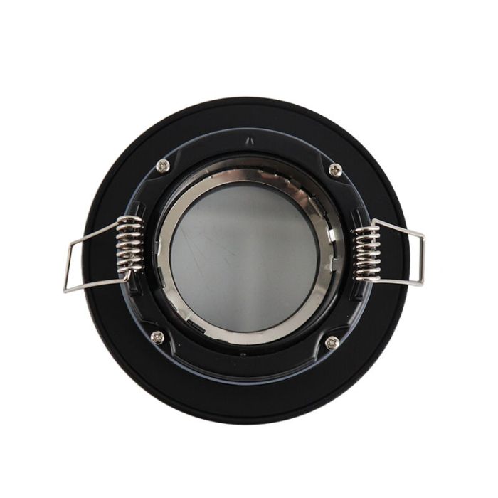 Modern bathroom recessed downlight black, Jill, IP44