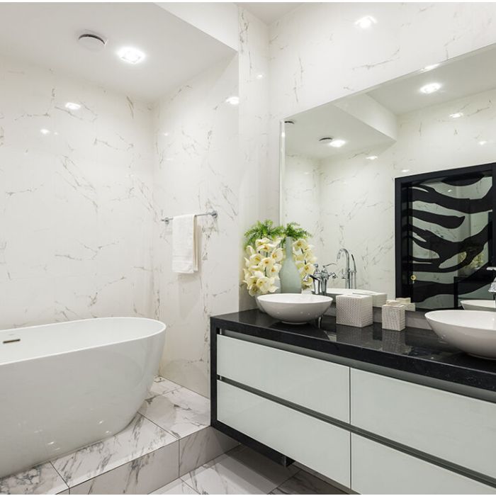 Modern bathroom recessed downlight white, Jill, IP44