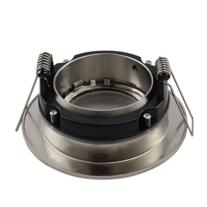Aluminium bathroom recessed downlight nickel, Jill, IP44