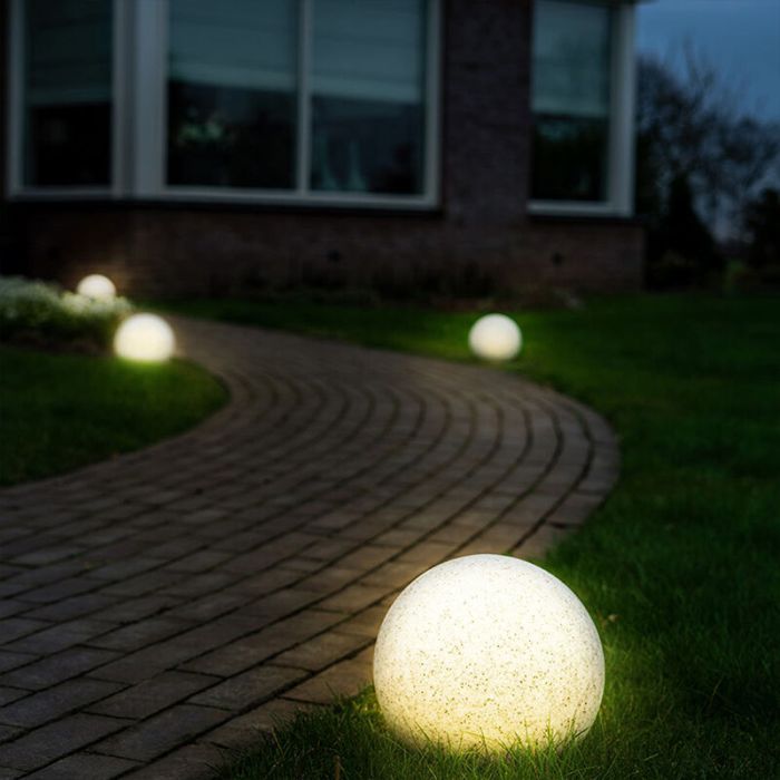 Grey modern garden spike light plastic, Stonie, 4,5W, 2700K LED, IP65