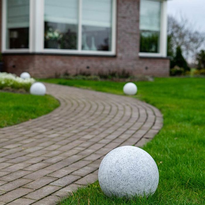 Grey modern garden spike light plastic, Stonie, 4,5W, 2700K LED, IP65