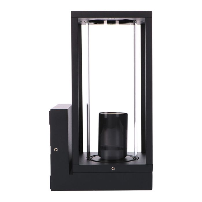 Black modern outdoor light aluminium, Nadja, IP44