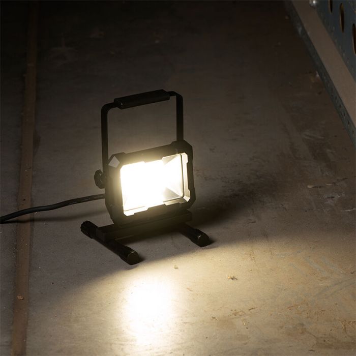 Black work light aluminium, Branko, 30W, 4000K LED, IP65