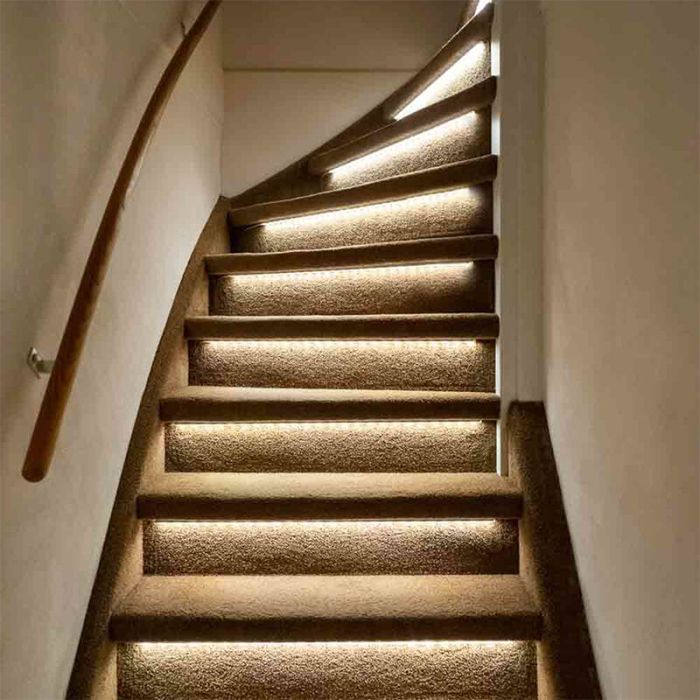 Extension set dimmable stair LED strips, 2 LED strips 2700K