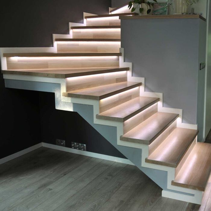 Extension set dimmable stair LED strips, 2 LED strips 2700K