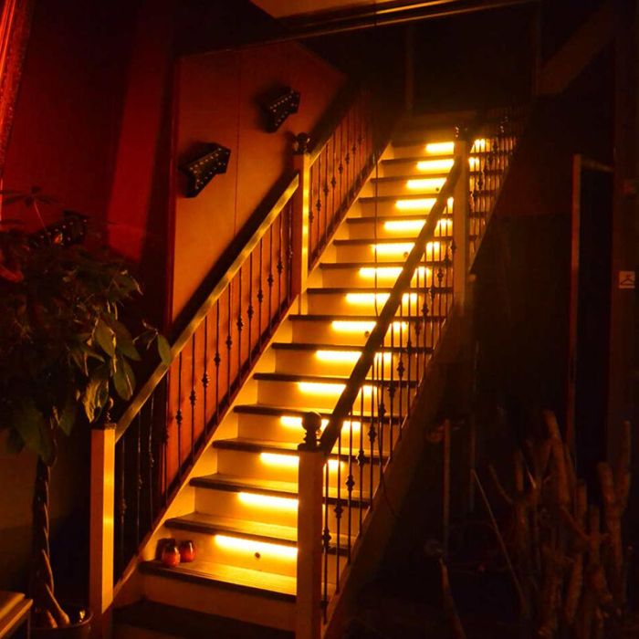 Extension set dimmable stair LED strips, 2 LED strips 2700K