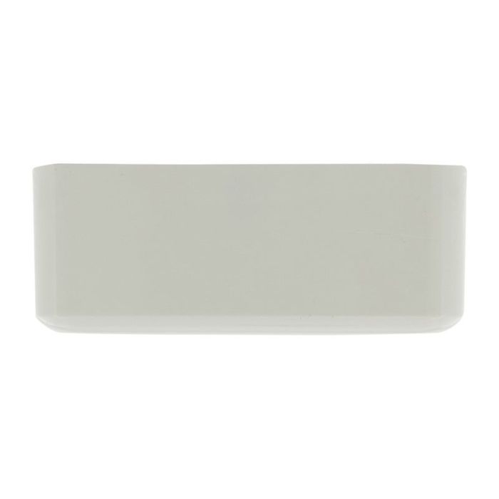 Exin Exo socket, surface-mounted, 4-gang, earthed, polar white