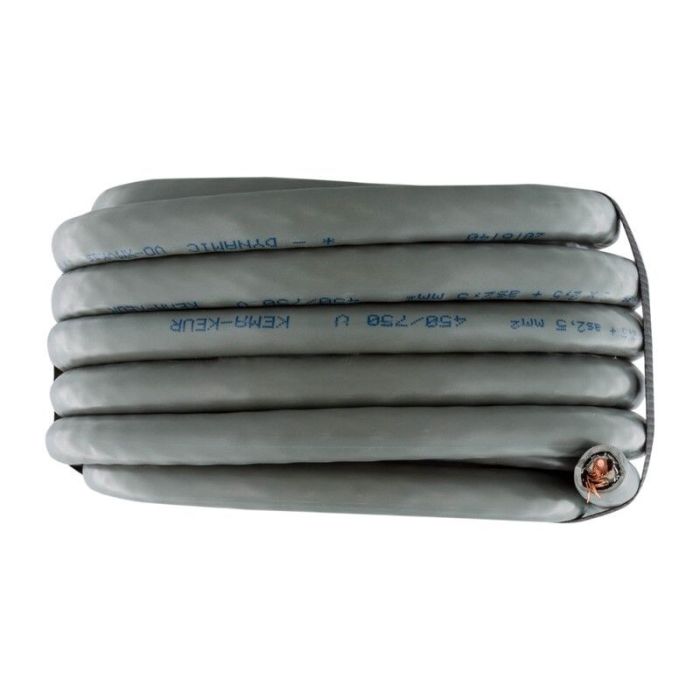 5 meters Ground cable XMVK-AS 2 x 2.5 mm. Gray