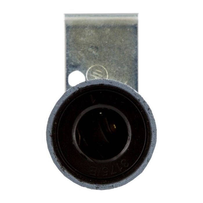 Fitting E14 with Right Angle Bracket, White