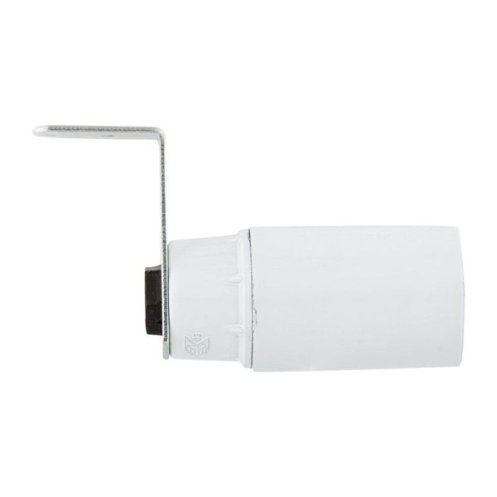 Fitting E14 with Right Angle Bracket, White