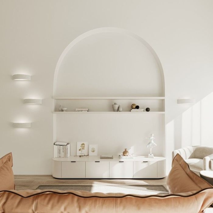 Glass up down wall light white, Fadila