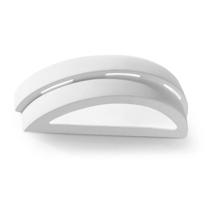 Glass up down wall light white, Lidwina