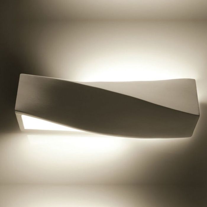Glass up down wall light white, Annick