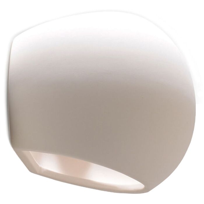 Ceramic up down wall light white, Lisandra