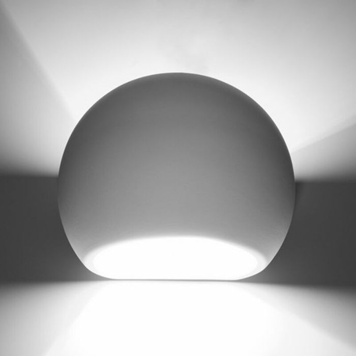 Ceramic up down wall light white, Lisandra