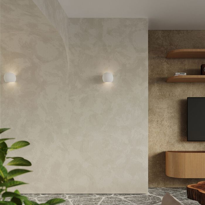 Ceramic up down wall light white, Lisandra
