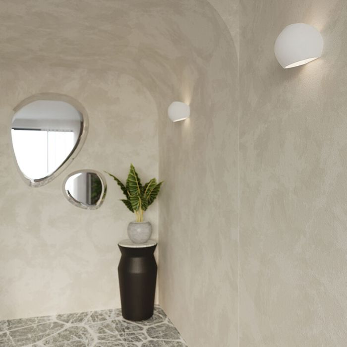 Ceramic up down wall light white, Lisandra