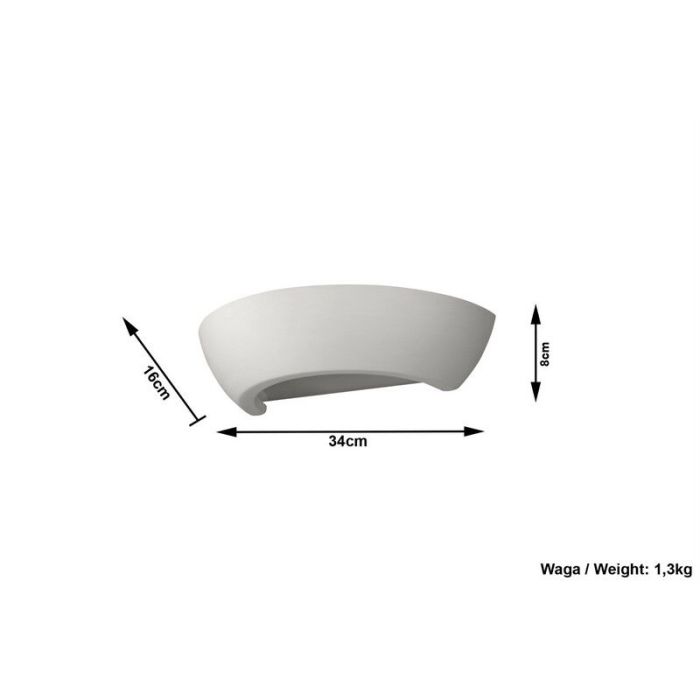 Glass up down wall light white, Lotfi