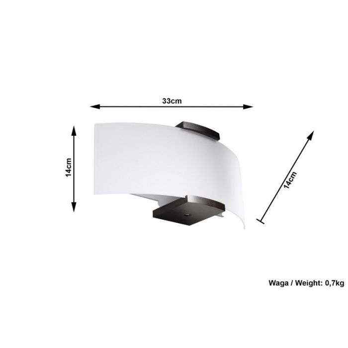 Glass wall light brown, Marinus