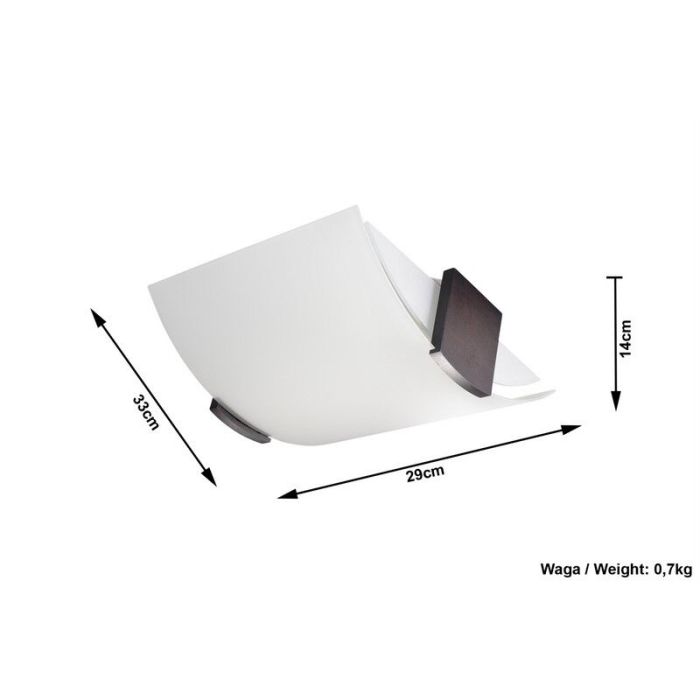 Glass ceiling light brown, Marinus