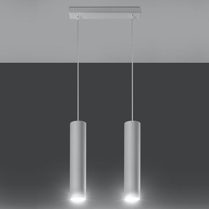 Aluminium pendant light white, Harley