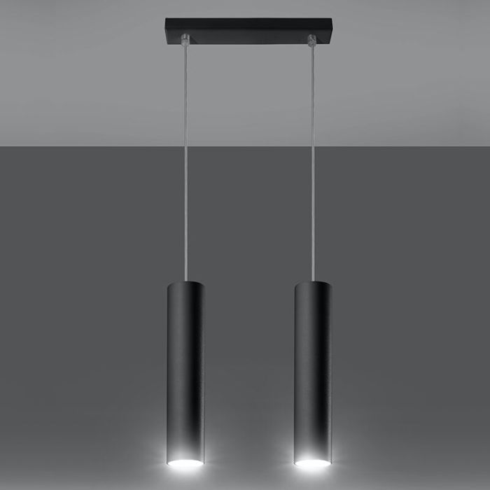 Aluminium pendant light black, Harley