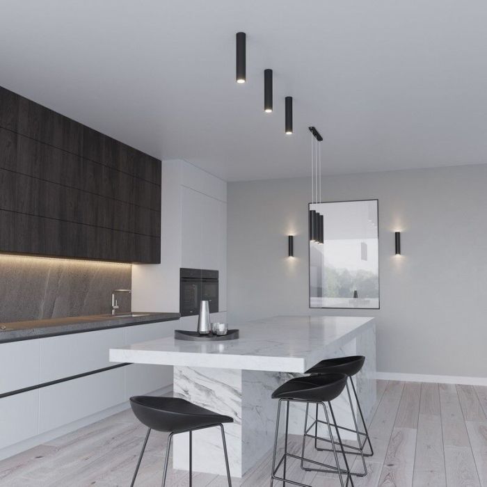 Aluminium pendant light black, Harley