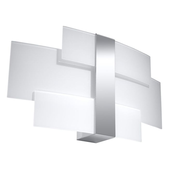 Glass wall light chrome, Marith