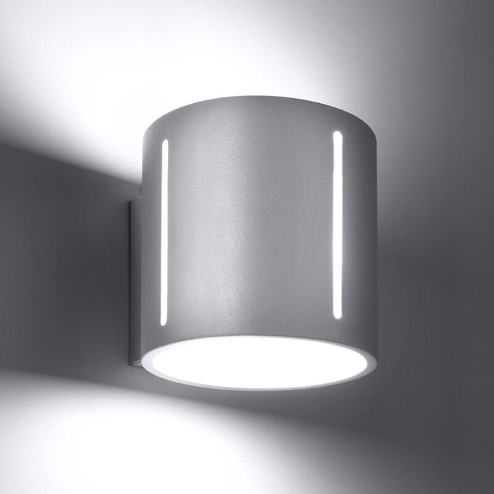 Aluminium up down wall light white, Jamey