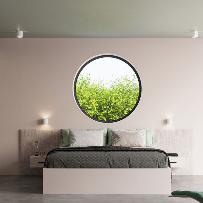 Aluminium up down wall light white, Jamey