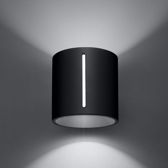 Aluminium up down wall light black, Jamey