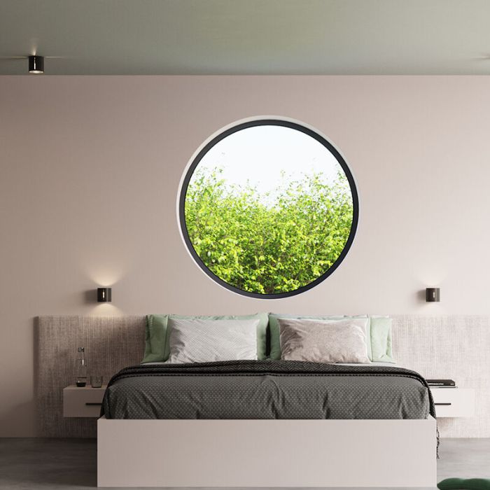 Aluminium up down wall light black, Jamey