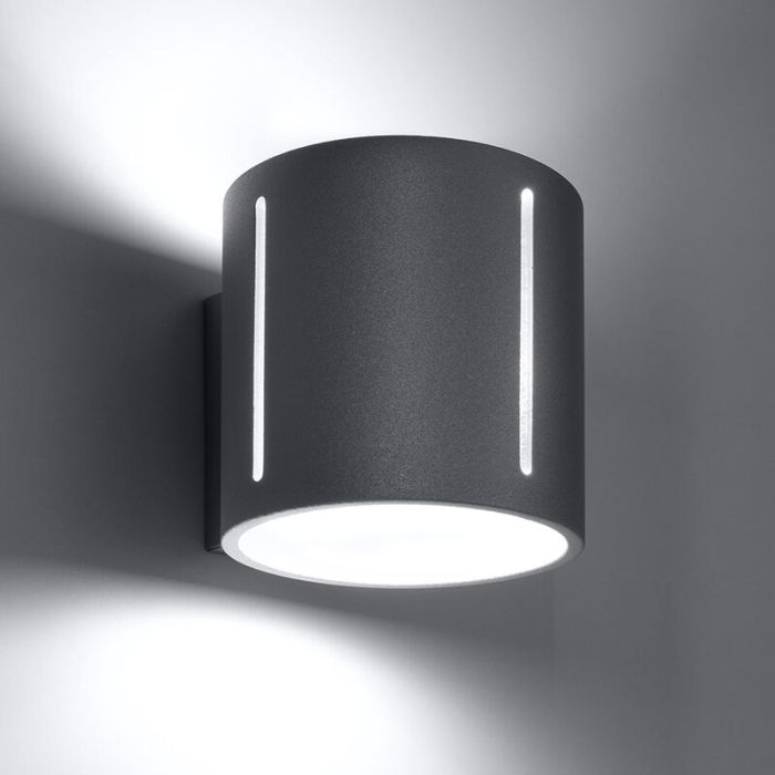 Aluminium up down wall light grey, Jamey