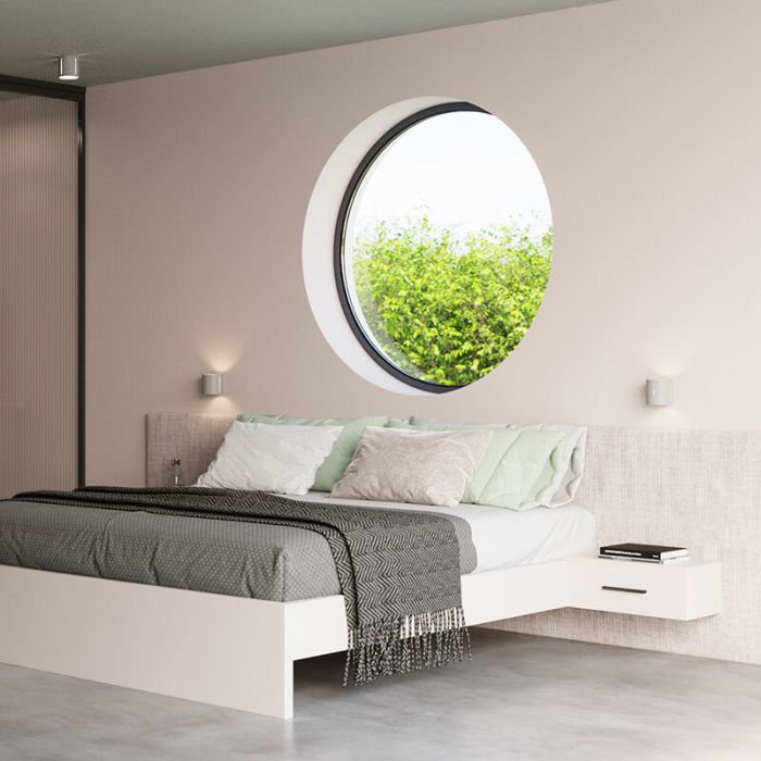 Aluminium up down wall light grey, Jamey