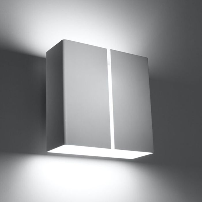Aluminium up down wall light white, Kenrick