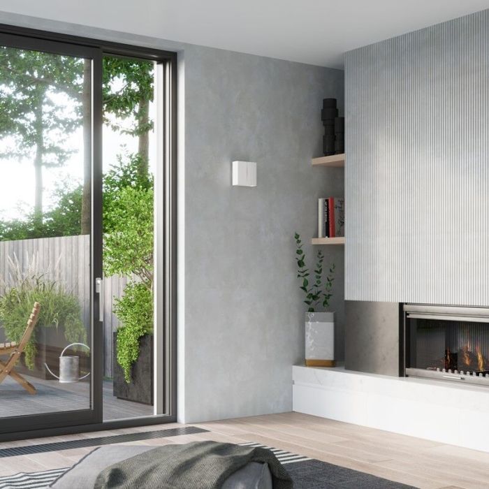 Aluminium up down wall light white, Kenrick